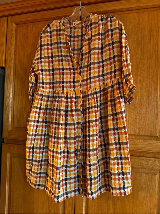 Beaton Dresses & Skirts - Beaton Harvest Buttondown Linen House Dress size XS